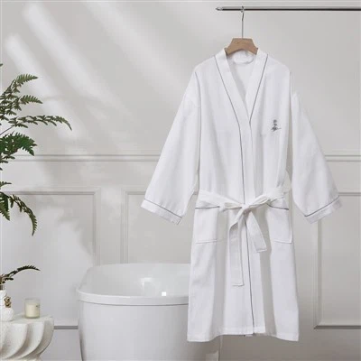 Lítill-Rit Waffle Weave Kimono skikkju